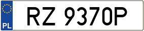 Trailer License Plate